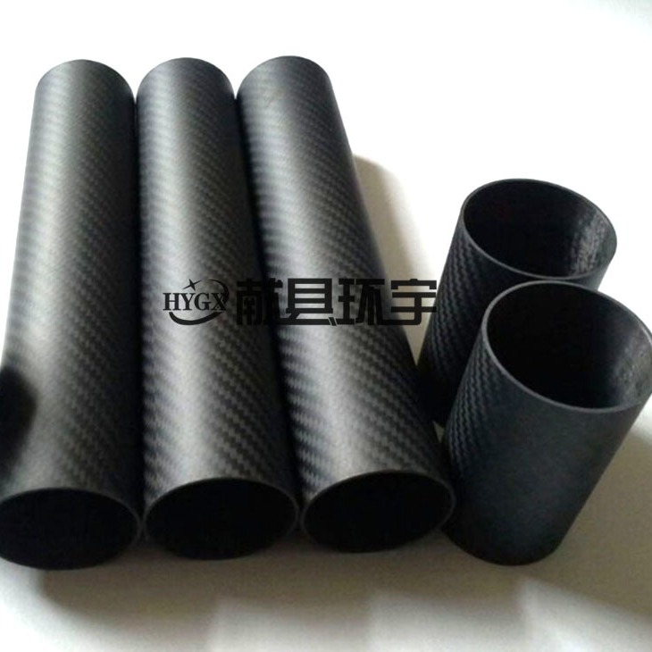 平纹哑光碳纤维管 碳纤维杆 高强度碳纤维制品