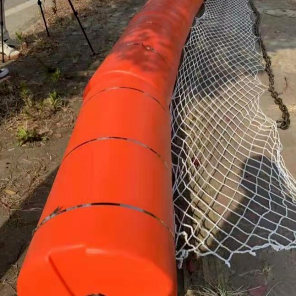 厂家批发海洋橙色塑料浮球河道塑料浮标拦船浮筒组合式管道浮筒