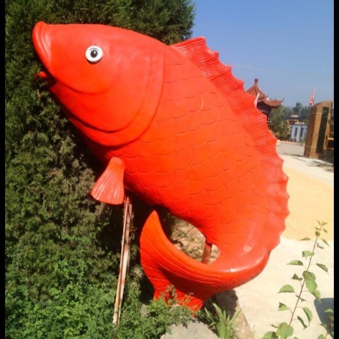 公园金鱼雕塑 不锈钢动物雕塑
