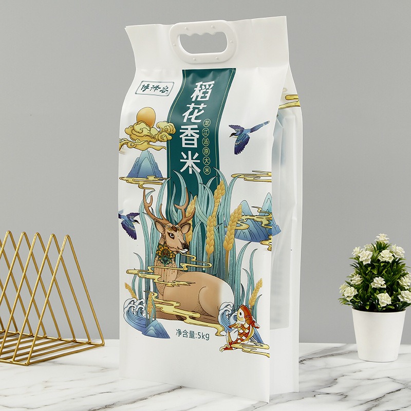 龙硕厂家定做休闲食品包装袋塑料自封零食干果密封四边封包装袋定制logo