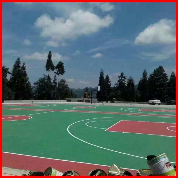 硅PU网球场 硅PU网球场 隆胜体育 加工供应 小区硅pu篮球场