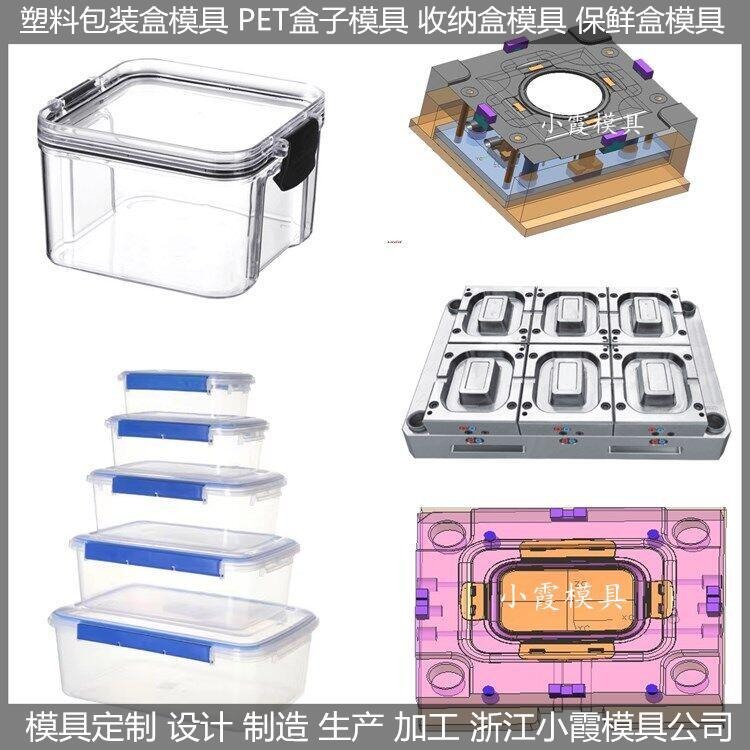 中国注塑模具制造塑胶透明密封盒模具图片