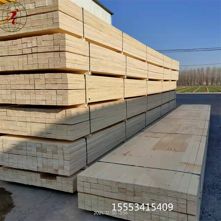 供应LVL顺向板材定尺LVL多层板包装材价格出口免熏蒸木方厂家
