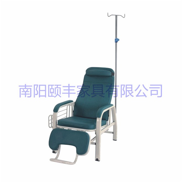 医院豪华可躺输液椅 带搁板脚踏门诊输液椅单人位点滴椅子图片