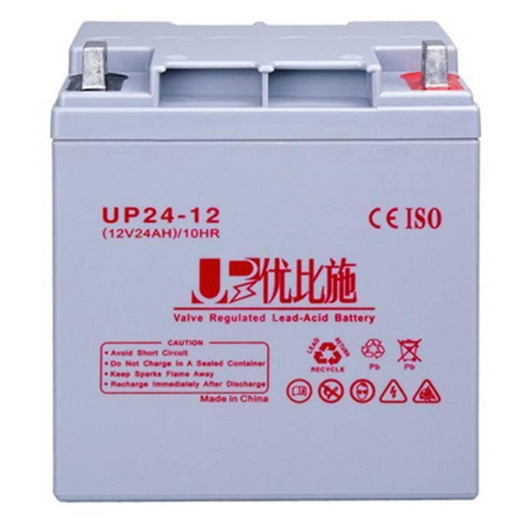 优比施蓄电池UP24-12 优比施代理批发12V24AH医疗照明直流屏UPS/EPS电源图片