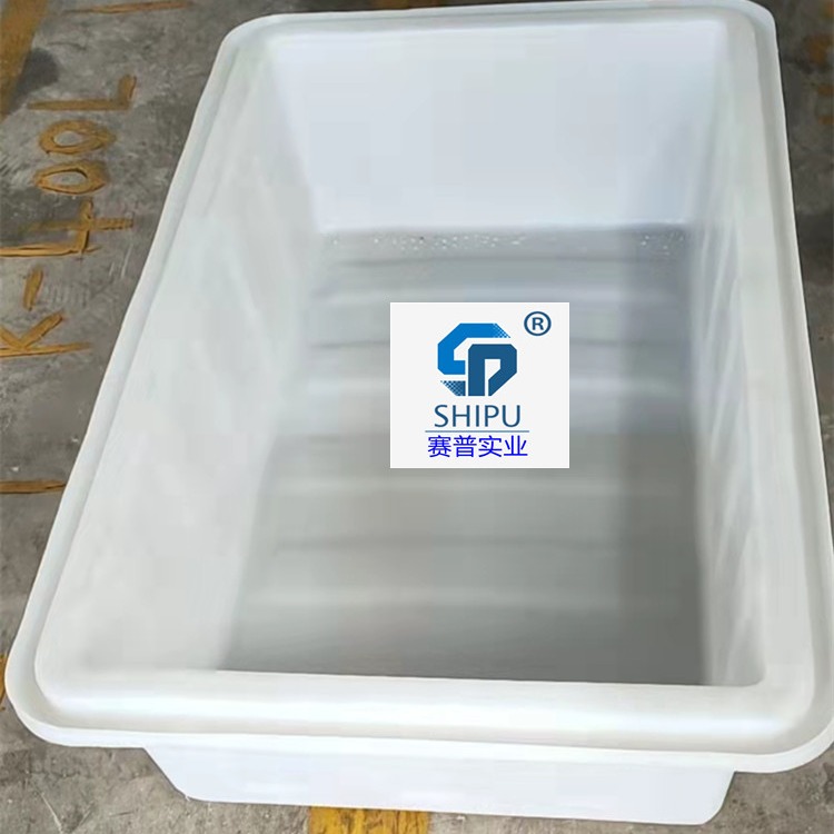 厂家直供印染长方桶加厚PE方形周转箱 牛筋塑料方桶 推布车方箱图片