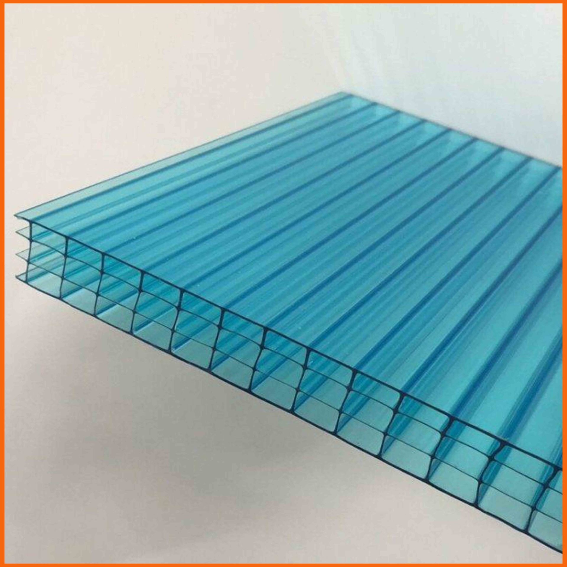 遵化聚碳酸酯PC阳光板 12mm中空阳光板 四层三腔空心阳光板生产厂家