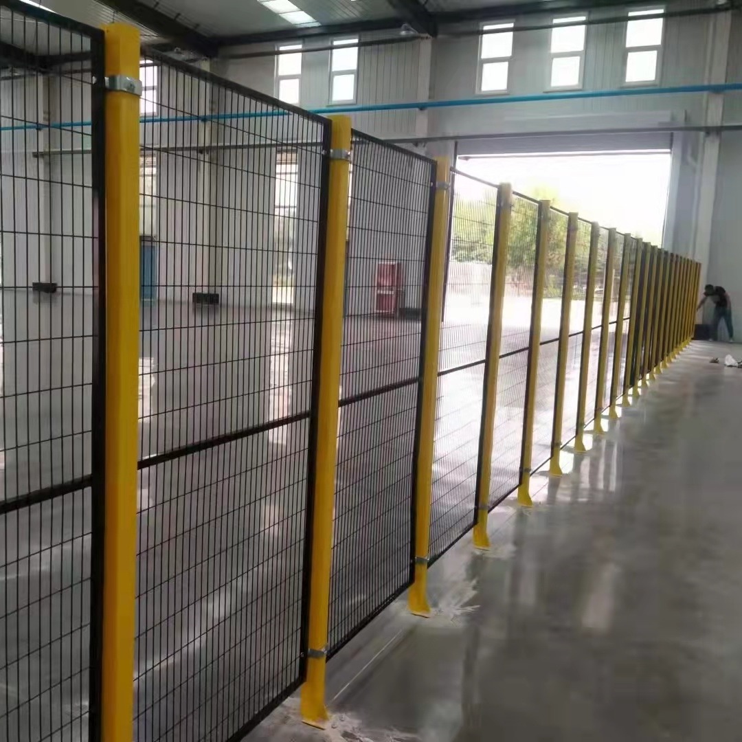 工厂安全防护隔断围网 可移动隔离网无缝连接 围栏价格 现货车间隔离网
