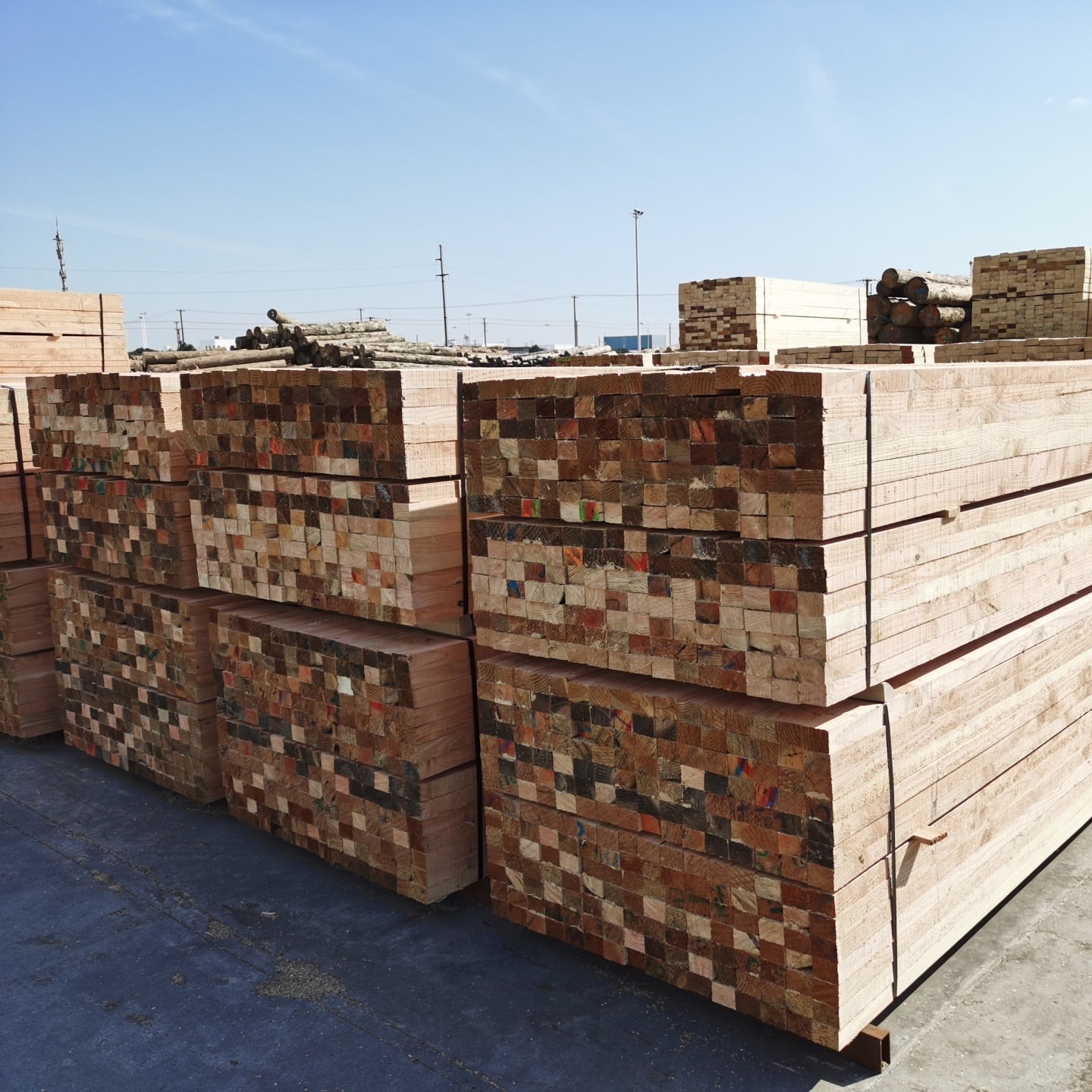 万家木业 现货供应 木木方土木工程建筑建材木方定制多规格