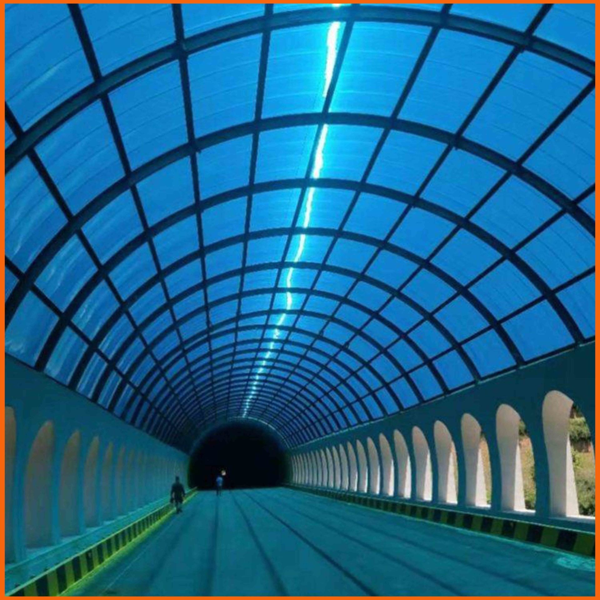 地铁出入口顶棚PC阳光板 本溪12毫米中空阳光板 蓝色卡布隆PC阳光板