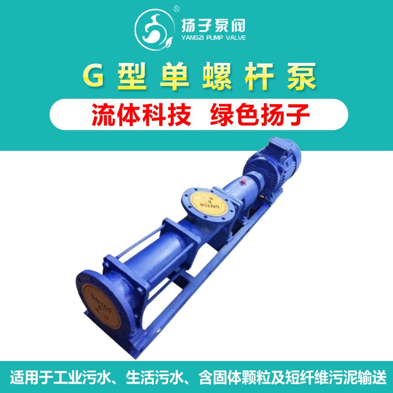 扬子泵阀 偏心单螺杆泵 液下螺杆泵 进口螺杆泵 G30-1 不阻塞图片