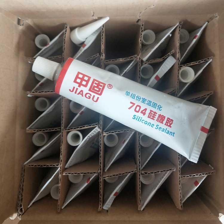 甲固 704 硅橡胶（200管/箱）白色自流平硅胶脱醇型有机硅密封胶 厂家直销