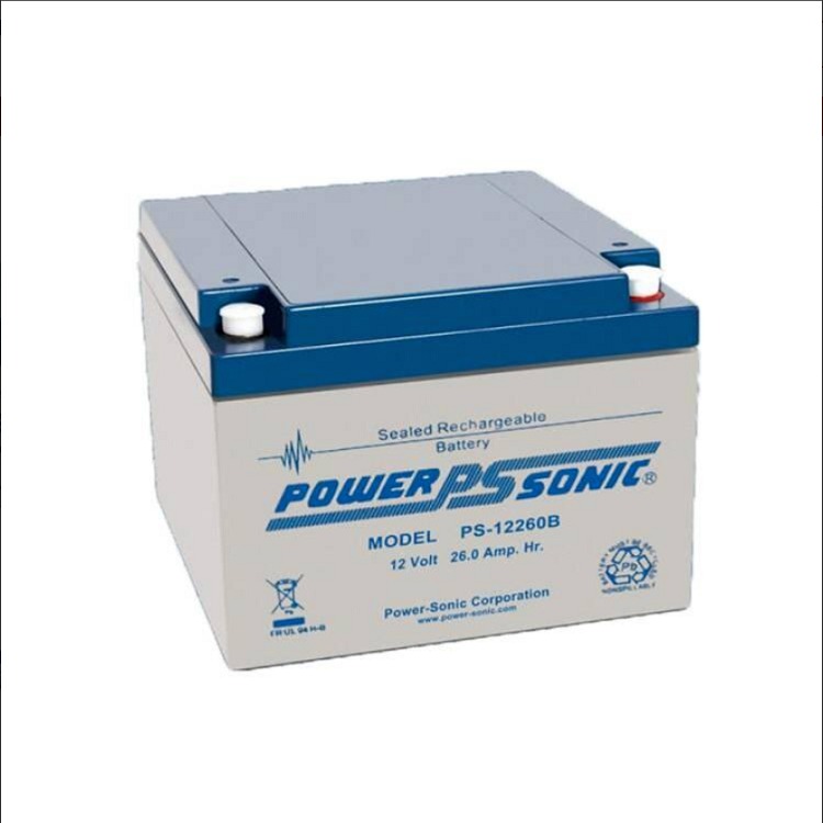 法国PowerSonic蓄电池PS-12260原装进口12V26AH直流屏医疗照明应急电源