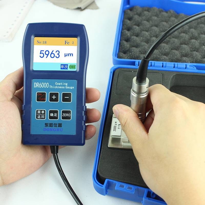 DR6000防腐涂层测厚仪0-6000um电磁感应磁阻法测量