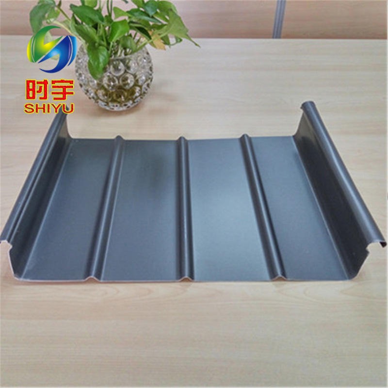 时宇 氟碳铝镁锰板 耐酸碱 钢结构厂房65-400高立边金属屋面板