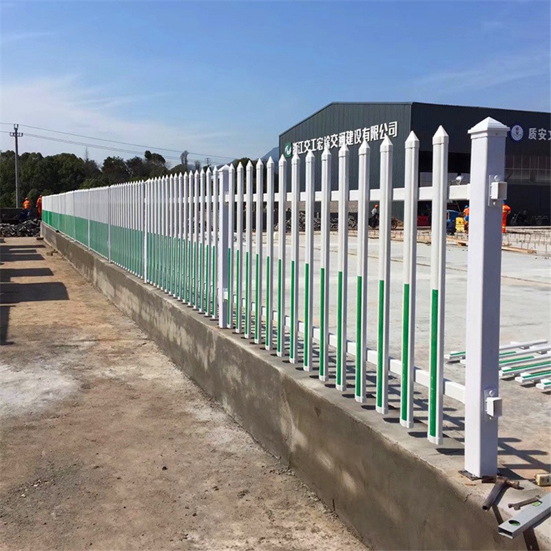 pvc塑钢护栏小区隔离防护围栏小区外墙护栏塑钢护栏幼儿园围墙护栏峰尚安图片