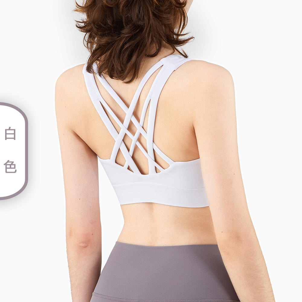 2021新款lulu交叉美背跑步健身文胸Nuls Air支撑裸感瑜伽运动内衣女 WX1278