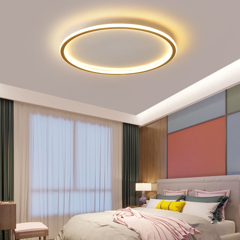 宝益莱超薄led吸顶灯 现代简约卧室灯个性圆形北欧儿童房间灯具