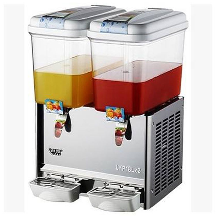 科凯果汁机LRYP18LX2 科凯冷热果汁机 双温喷淋式果汁机 18L双缸冷饮机