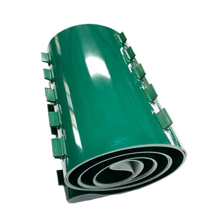 50P42-14 30P25-15A绿色环形输送带 PVC提升带 生物质颗粒裙边带 加工定制