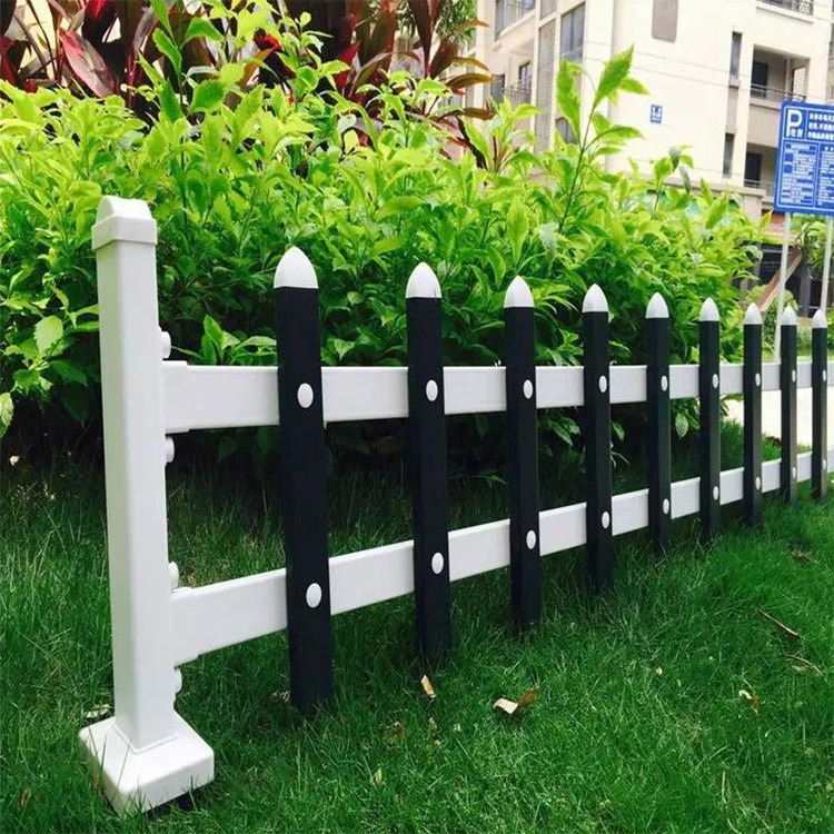pvc塑钢小围栏 西安学校草坪护栏 草坪塑钢护栏