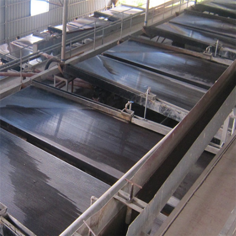 小型淘金选煤钨锡分离 铜米重选设备 中铸6S-2100型玻璃钢大槽钢选矿摇床