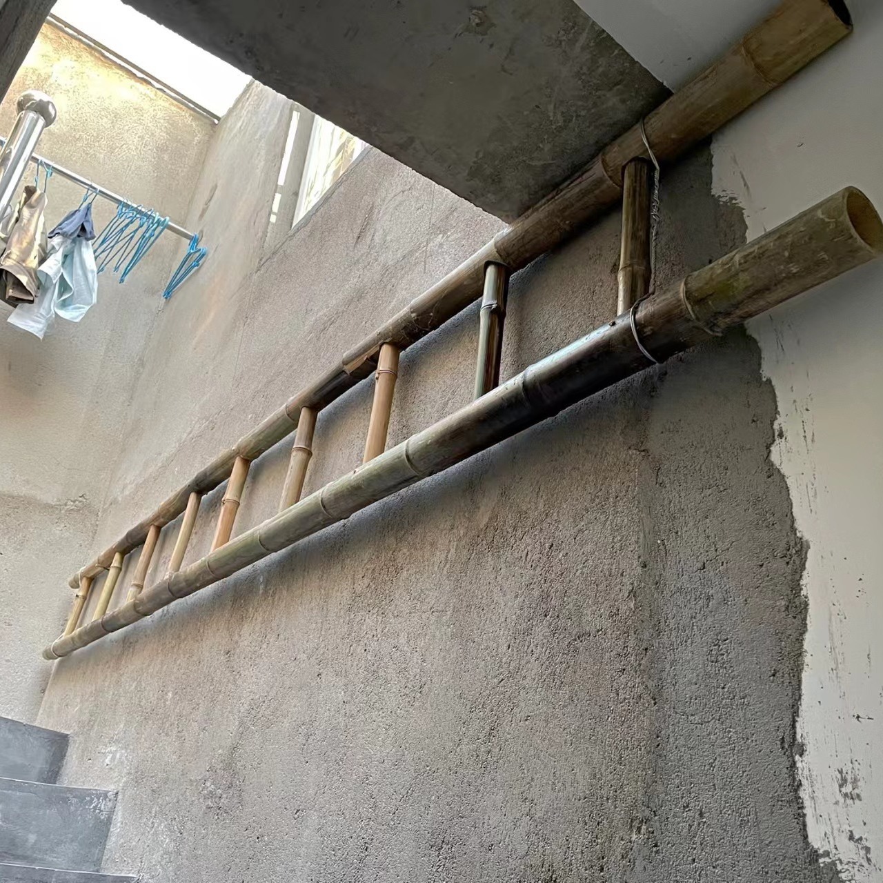 全场包邮厂家直供竹梯子用于电力家用工程直梯阁楼攀爬幼儿园演出竹梯