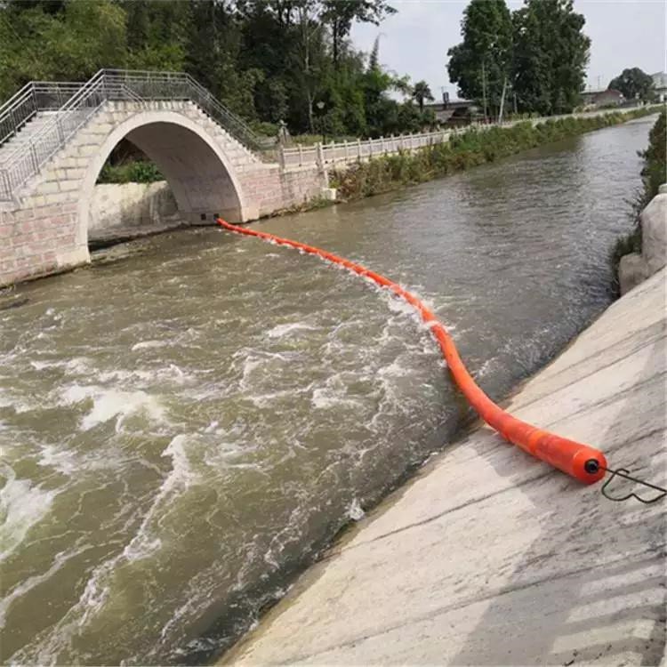 河道浮筒式拦截网水库警示浮排自浮式塑料拦污浮筒