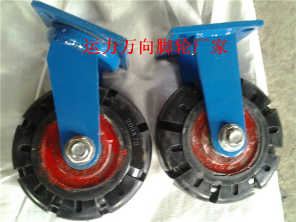 橡胶滚轮5寸工业重型橡胶包胶轮运力包胶轮厂家定制